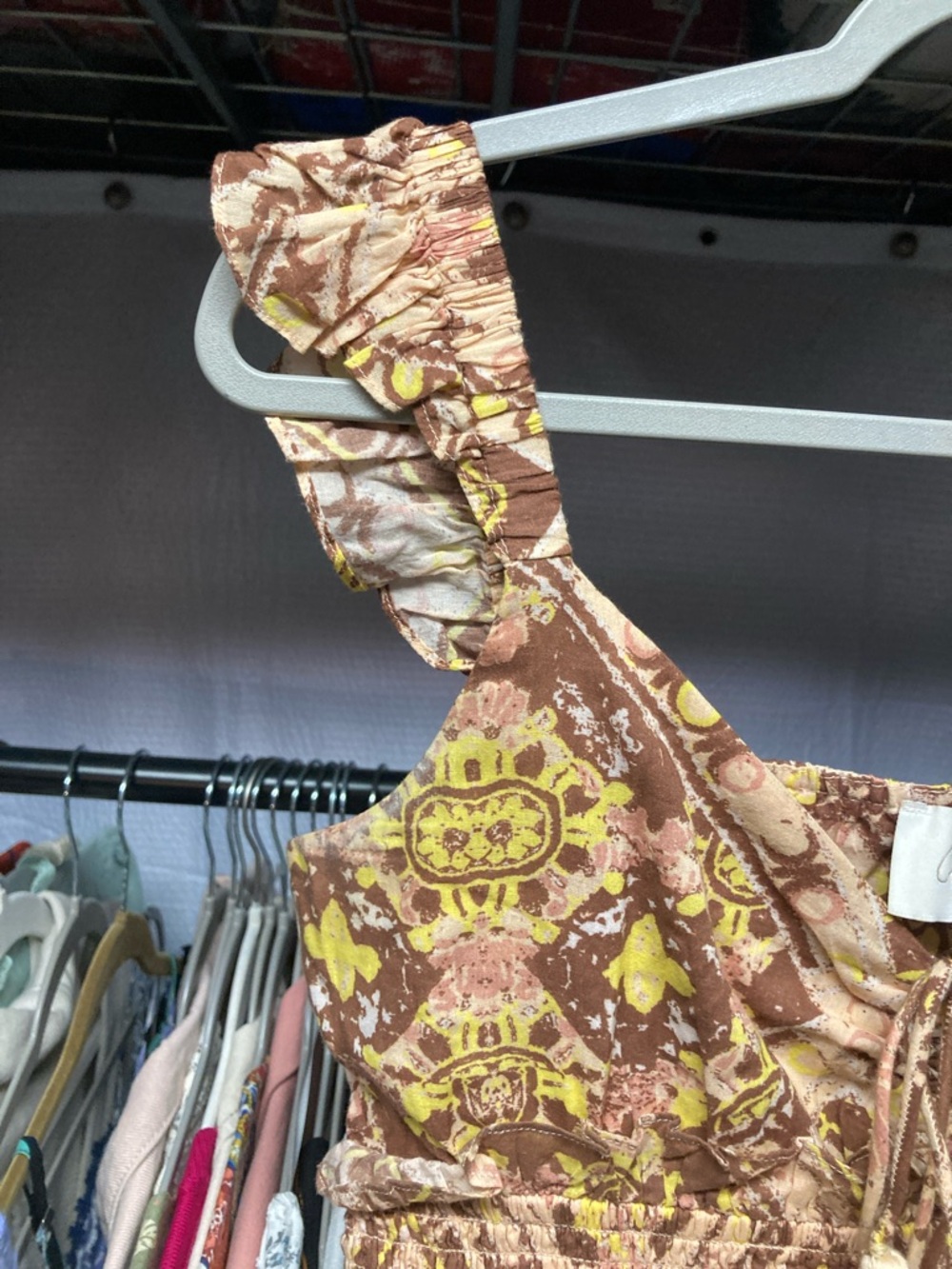 Cleobella Pink Patterned Tiered Midi Dress - Picture 8 of 10